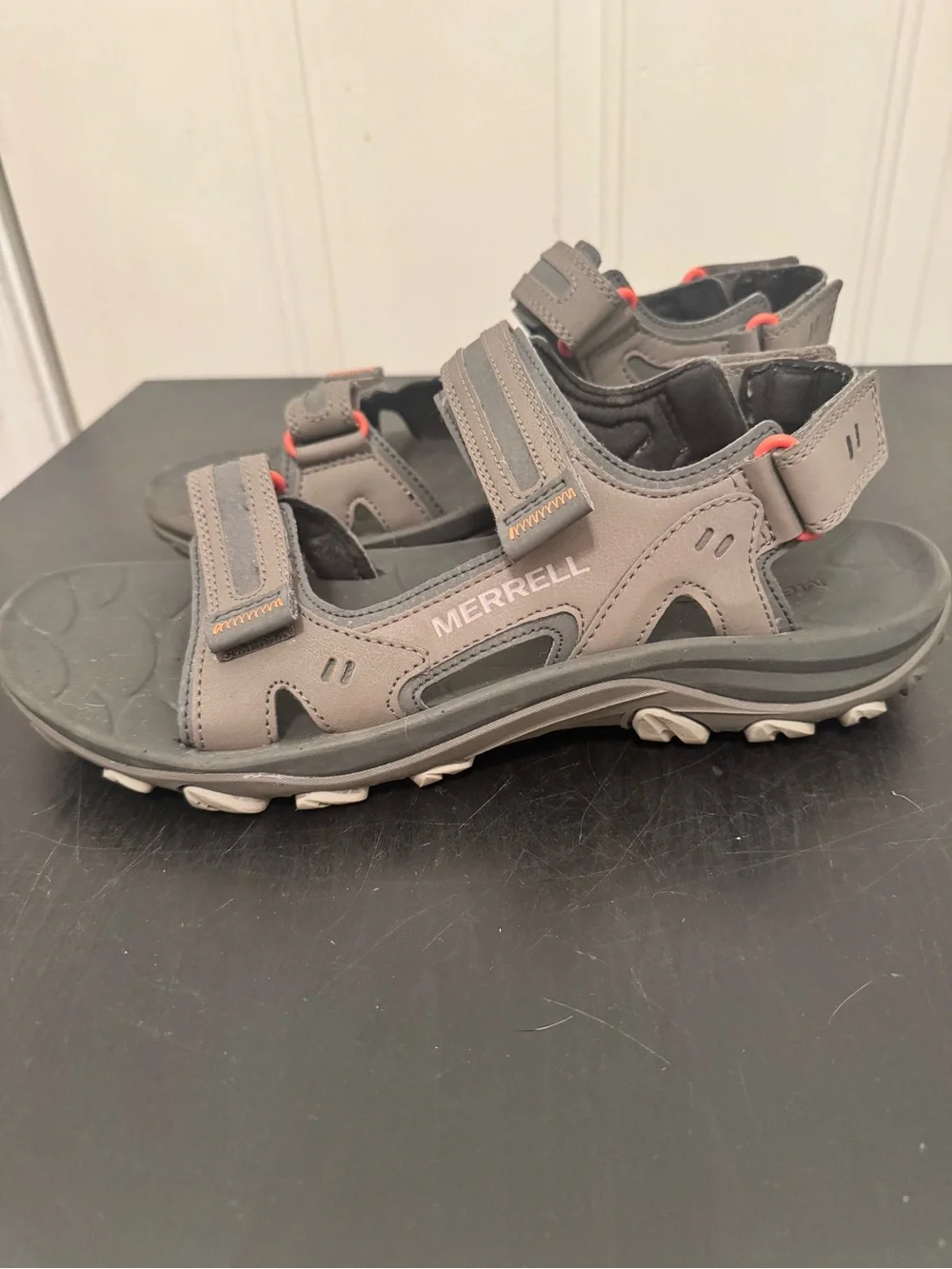 Merrell Men’s Huntington Sport Convert Sandals Boulder Grey Taupe Size US 11